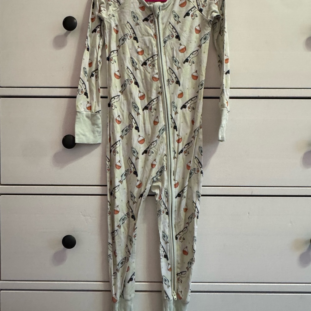 Dream big little one co 2T fish romper